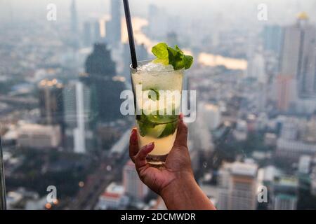 mojito Cocktail in Bangkok Thailand Asien Stockfoto