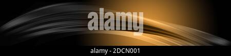 Fantastische elegante Wave panorama Hintergrund design Illustration Stockfoto