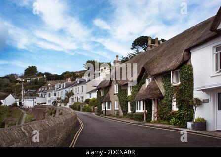 St Mawes ist ein kleines Dorf gegenüber Falmouth, auf der Roseland Halbinsel an der Südküste von Cornwall Stockfoto