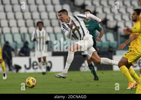 7 Cristiano Ronaldo (JUVENTUS FC) während des FC Juventus gegen Cagliari Calcio, Italienisches Fußballspiel Serie A, Turin, Italien, - Foto .LM/Claudio Benedetto Stockfoto