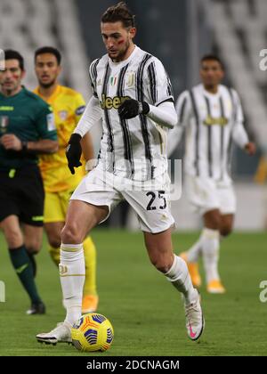 25 Adrien Rabiot (JUVENTUS FC) während des FC Juventus gegen Cagliari Calcio, Italienisches Fußballspiel Serie A, Turin, Italien, 21 - Foto .LM/Claudio Benedetto Stockfoto