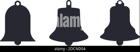 Kirche Glocke Silhouetten Vektor Illustration Piktogramm flache Design Stock Vektor