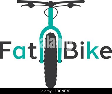 Fat Bike Mountainbike Sport Design Stock Vektor