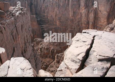 Abstract Felsformation im Tassili nAjjer Nationalpark, Algerien Stockfoto