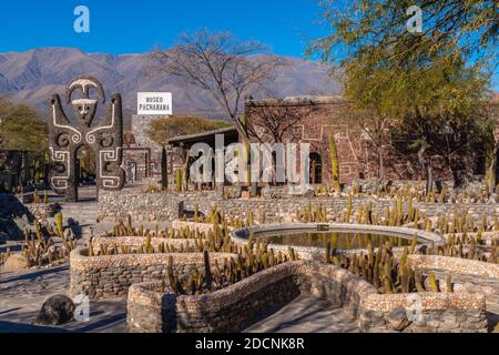 Objekt 'ios Sol' or God Sun', Museo de la Pachamama, Amaichá del Valle, Provinz Tucamán, Nordwest-Argentinien, Lateinamerika Stockfoto