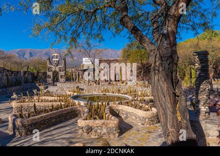 Objekt 'ios Sol' or God Sun', Museo de la Pachamama, Amaichá del Valle, Provinz Tucamán, Nordwest-Argentinien, Lateinamerika Stockfoto