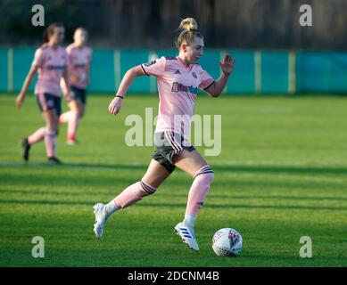 DARTFORD, ENGLAND - NOVEMBER 22: Jade Pennock von Sheffield United Frauen während FA Women's Championship zwischen Charlton Athletic Women und Sheffield United Frauen im Oakwood Stadium, VCD Athletic Dartford, UK am 22. November 2020 Credit: Action Foto Sport/Alamy Live News Stockfoto