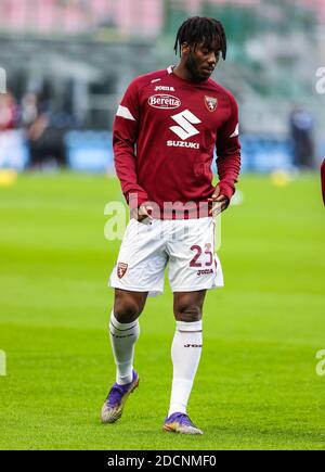 Mailand, Italien. November 2020. Soualiho Meite des FC Turin während des Spiels der Serie A 2020/21 zwischen FC Internazionale und FC Turin im San Siro Stadion, Mailand, Italien am 22. November 2020 - Foto FCI/Fabrizio Carabelli/LM Credit: Fabrizio Carabelli/LPS/ZUMA Wire/Alamy Live News Stockfoto