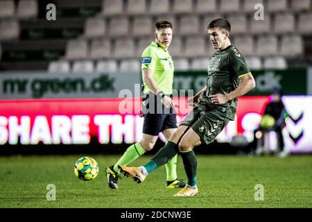 Vejle, Dänemark. November 2020. Mikael Uhre (11) von Brondby, WENN er während des 3F Superliga-Spiels zwischen Vejle Boldklub und Brondby IF im Vejle Stadion in Vejle gesehen wurde. (Foto Kredit: Gonzales Foto/Alamy Live News Stockfoto