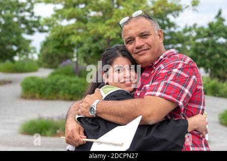 Toronto, Kanada, Abschluss am Centennial College. Echte Szene Stockfoto