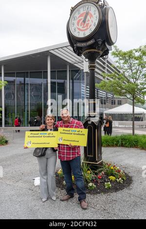 Toronto, Kanada, Abschluss am Centennial College. Echte Szene Stockfoto