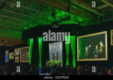 Toronto, Kanada, Abschluss am Centennial College. Echte Szene Stockfoto