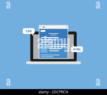 Design der Landing Page Stock Vektor