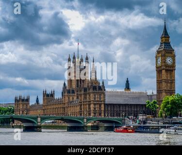 Britisches Parlament und Big Ben, London, Großbritannien Stockfoto