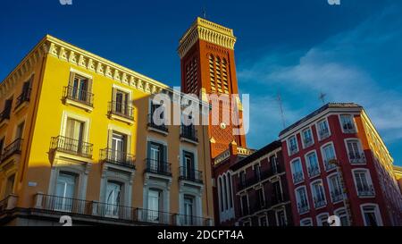 Madrider Innenstadtgebäude, Spanien Stockfoto