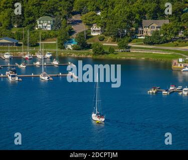 Gore Bay Waterfront, MANITOULIN Island, ON, Kanada Stockfoto