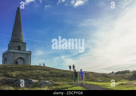 Gipfel des Killiney Hill in Co.Dublin Irland an einem Sommertag. Stockfoto