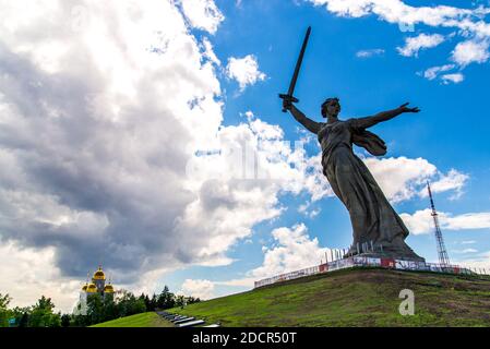Wolgograd, Russland - 26. MAI 2019: Mutterland Anrufe Denkmal in Wolgograd, Russland Stockfoto