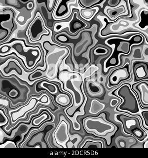 Abstrakter Hintergrund mit flüssigem Chrom Metall Oberfläche pixeliert Struktur Stock Vektor