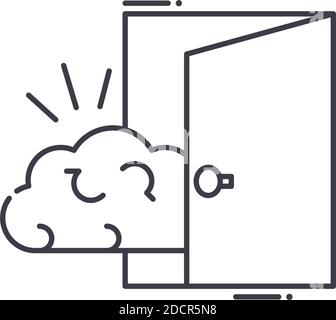 Persönliche Gelegenheit Symbol, lineare isolierte Illustration, dünne Linie Vektor, Web-Design-Zeichen, skizzieren Konzept Symbol mit editierbaren Strich auf weiß Stock Vektor