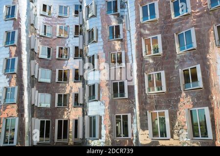 Architektur von Frank O. Gehry, Medienhafen Düsseldorf Stockfoto