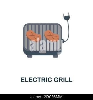 Symbol für elektrischen Grill. Einfaches Element aus Küchengeräte Sammlung. Creative Electric Grill Symbol für Web-Design, Vorlagen, Infografiken und mehr Stock Vektor