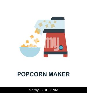 Popcorn Maker-Symbol. Einfaches Element aus Küchengeräte Sammlung. Creative Popcorn Maker Symbol für Web-Design, Vorlagen, Infografiken und vieles mehr Stock Vektor