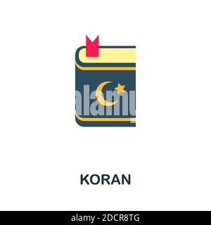 Koran-Symbol. Einfaches Element aus muslimischer Sammlung. Creative Koran Symbol für Web-Design, Vorlagen, Infografiken und vieles mehr Stock Vektor