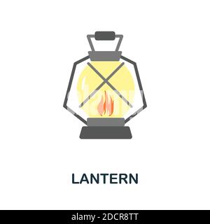 Laterne-Symbol. Einfaches Element aus muslimischer Sammlung. Creative Lantern Icon für Webdesign, Vorlagen, Infografiken und vieles mehr Stock Vektor