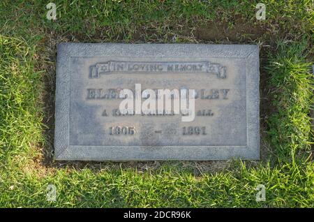 Los Angeles, Kalifornien, USA 17. November 2020 EIN allgemeiner Blick auf die Atmosphäre des Grabes der Schauspielerin Eleanor Audley auf dem Mount Sinai Cemetery Hollywood Hills am 17. November 2020 in Los Angeles, Kalifornien, USA. Foto von Barry King/Alamy Stockfoto Stockfoto