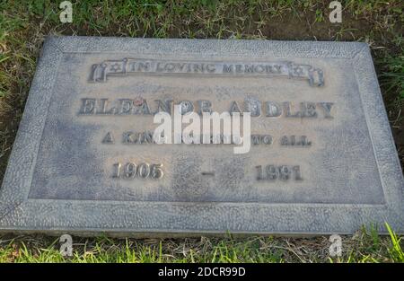 Los Angeles, Kalifornien, USA 17. November 2020 EIN allgemeiner Blick auf die Atmosphäre des Grabes der Schauspielerin Eleanor Audley auf dem Mount Sinai Cemetery Hollywood Hills am 17. November 2020 in Los Angeles, Kalifornien, USA. Foto von Barry King/Alamy Stockfoto Stockfoto