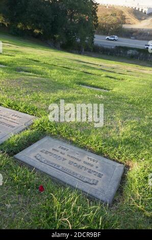 Los Angeles, Kalifornien, USA 17. November 2020 EIN allgemeiner Blick auf die Atmosphäre des Grabes der Schauspielerin Eleanor Audley auf dem Mount Sinai Cemetery Hollywood Hills am 17. November 2020 in Los Angeles, Kalifornien, USA. Foto von Barry King/Alamy Stockfoto Stockfoto