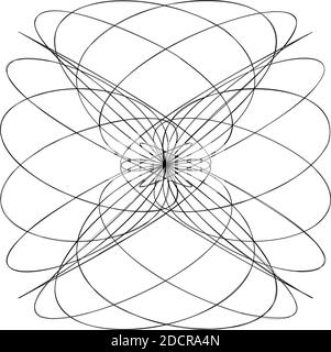 Abstraktes Design-Element mit Knoten. Zufällige Schnittlinien Doodle, Scribble Illustration – Stock Vektor Illustration, Clip-Art Grafiken Stock Vektor