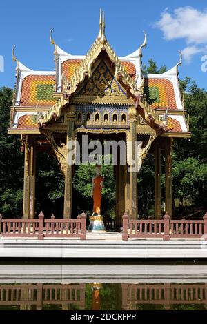 Erster freistehender buddha-Schrein in Europa in München. Stockfoto