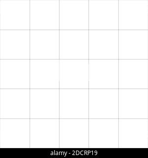 Nahtlose, wiederholbare Quadrate Gitter, Netz, Grafik, Plotten Papier Muster, regelmäßige Gitter, Gitter-Gitter, Gitter und Grill mit dünnen Linien - Stock ve Stock Vektor