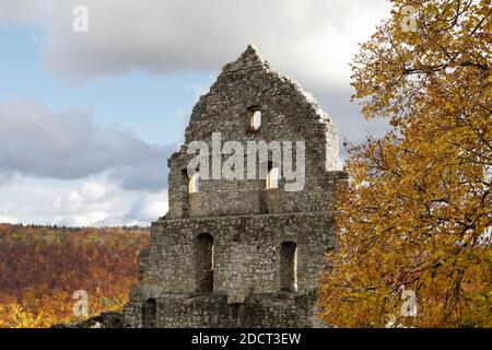 Ruine hohenurach in Bad Urach, schwäbische alb, deutschland Stockfoto