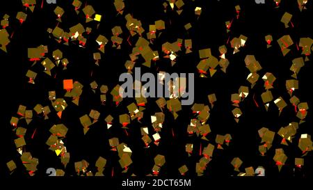 3d Rendering goldene Farbe Hintergrund für Festival Stockfoto