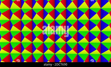 3d-Rendering abstrakte bunte Hintergrund Dreiecke. Stockfoto