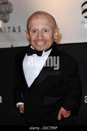 File photo - Verne Troyer besucht das erste Kino gegen AIDS Toronto zugunsten von amfaR, der Stiftung für AIDS Forschung und Dignitas International. Toronto, Kanada am 15. September 2009. Verne Troyer, die vor allem dafür bekannt ist, Mini-Me in den Austin Powers-Filmen zu spielen, ist im Alter von 49 Jahren gestorben. Troyer, der 81cm groß war, spielte auch Griphook im ersten Harry Potter Film. Foto von Lionel Hahn/ABACAPRESS.COM (im Bild: Verne Troyer) Stockfoto