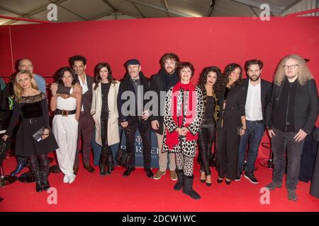 Nathalie Dessay, Laurent Naouri, Tomer Sisley et sa femme Sandra Sisley, Anna Mouglalis, Tcheky Karyo, Gael Giraudeau, Anny Duperey, Sabrina Ouazari, Janane Boudili, Arthur Jugnot, Yvan Cassar assistent au 39e Festival Mondial du Cirque de Demain, au Cirque Phenix, pelouse de Reuilly, Paris, France 2018, le 04 fevrier. Foto von Nasser Berzane/ABACAPRESS.COM Stockfoto