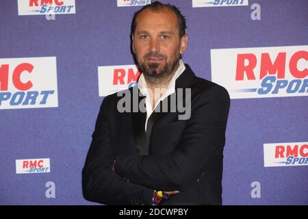 Lionel Charbonnier lors de la Conference de Presse RMC sur la Coupe du Monde de Football 2018, A Paris, Frankreich le 11 Avril 2018. Foto von Jerome Domine/ABACAPRESS.COM Stockfoto