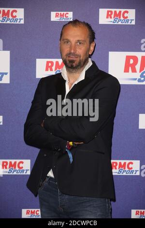 Lionel Charbonnier lors de la Conference de Presse RMC sur la Coupe du Monde de Football 2018, A Paris, Frankreich le 11 Avril 2018. Foto von Jerome Domine/ABACAPRESS.COM Stockfoto