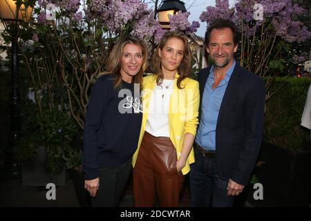 Carole Chretiennot, Odile d'Oultremont und ihr Mann Stephane De Groodt beim 11. Prix de La Closerie des Lilas Literary Awards, der am 11. April 2018 in der La Closerie des Lilas in Paris, Frankreich, stattfand. Foto von Jerome Domine/ABACAPRESS.COM Stockfoto