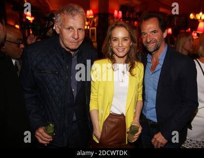 Patrick Poivre d'Arvor, Odile d'Oultremont und ihr Mann Stephane De Groodt beim 11. Prix de La Closerie des Lilas Literary Awards, der am 11. April 2018 in der La Closerie des Lilas in Paris, Frankreich, stattfand. Foto von Jerome Domine/ABACAPRESS.COM Stockfoto