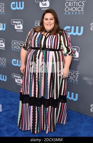 Chrissy Metz nimmt am 11. Januar 2018 an den 23. Annual Critics' Choice Awards im Barker Hangar in Santa Monica, Los Angeles, CA, USA Teil. Foto von Lionel Hahn/ABACAPRESS.COM Stockfoto