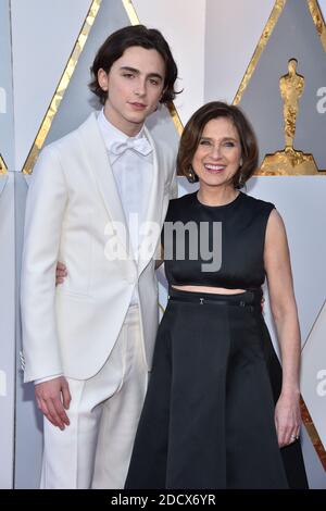 Timothee Chalamet und Nicole Flender Stockfoto
