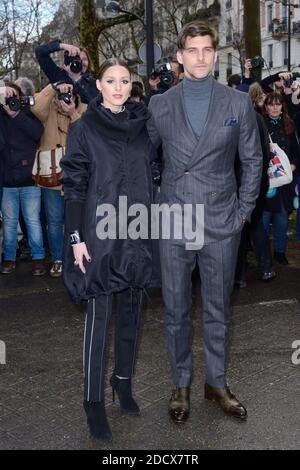 Olivia Palermo und Johannes Hübl bei der Valentino Show im Rahmen der Paris Fashion Week Womenswear Herbst/Winter 2018/2019 in Paris, Frankreich am 04. März 2018. Foto von Aurore Marechal/ABACAPRESS.COM Stockfoto