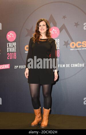 Laura Domenge bei der Eröffnungsfeier des 21. L'Alpe d'Huez Comedy Film Festivals, Frankreich, am 16. Januar 2018. Foto von Mireille Ampilhac/ABACAPRESS.COM Stockfoto