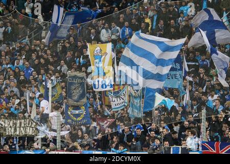 Marseille Fans während der UEFA Europa League Runde des Fußballspiel 16, Olympique de Marseille gegen Athletic Club Bilbao im Stade Vélodrome in Marseille, Frankreich am 8. März 2018. Foto von Guillaume Chagnard/ABACAPRESS.COM Stockfoto