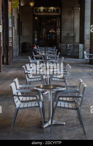 23. November 2020: Katalonien öffnet am Montag, 23. November, Bars und Restaurants nach mehr als einem Monat geschlossen wegen der Coronavirus-Restriktionsmaßnahmen. Quelle: Thiago Prudencio/DAX/ZUMA Wire/Alamy Live News Stockfoto